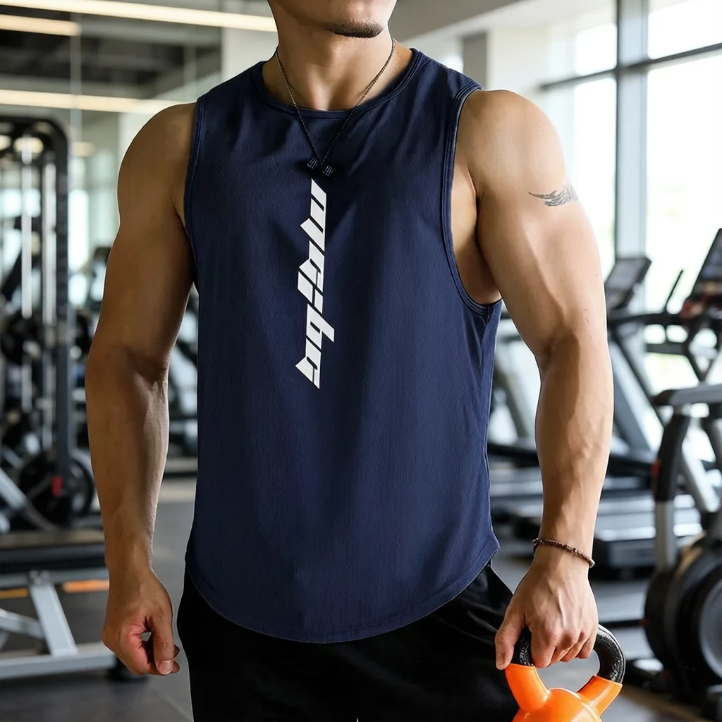 Street Art Style Sportswear Fitness Clothing With Elastic Cuffs Round Neckline Practical For Strength Training In Urban Settings