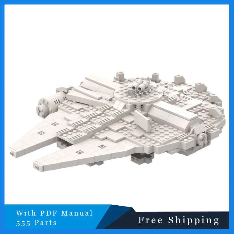 

Star Battle Series Building Blocks 555PCS Eagle Technology Spaceship Model Children Educational DIY Assembly Toy Christmas Gift