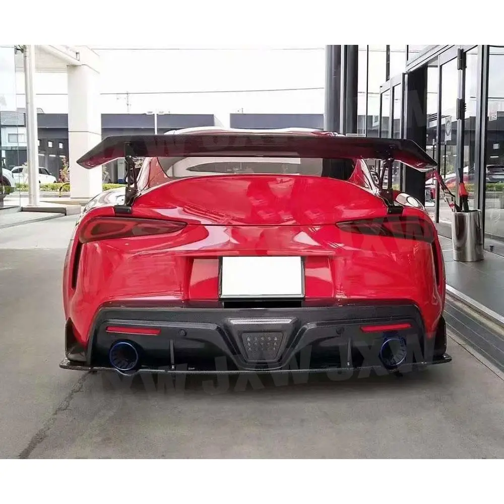 Rear Trunk Boot Spoiler For Toyota Supra GR A90 A91 2019 2020 + Fiberglass Duckbill Rear Trunk Wing Spoiler