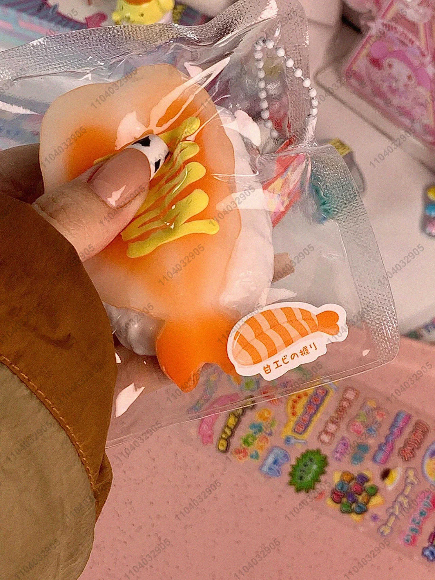 Shrimp Sushi Taba Squishy Silicone Shrimp Rice Sushi Squeeze Toy Tabby Squishy Mochi Toy Anti Stress Release Hand Relax Toy