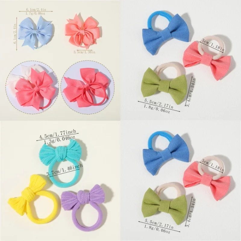 1 Lot Butterfly Tie Hair Rope Girl's Ponytail Holder Hair Loop Children Baby Girls To Decorate Wear Hair Accessories Daily Life