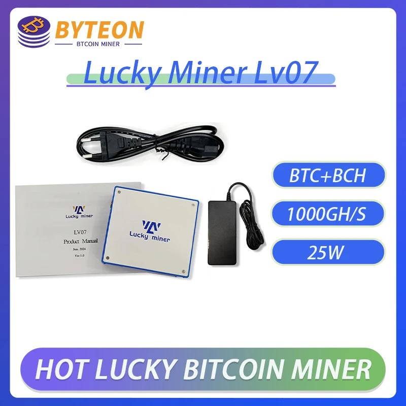 

Новый биткойн-майнер BTC Solo Lottery Lucky Miner LV07 1T/S 30W BTC Solo Miners Have a Chance To Get 6.51 BTC Ethereum Miners