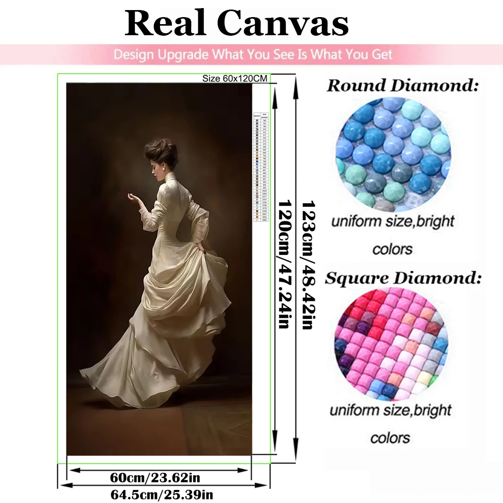 Diamond Painting Art DIY Elegant Lady Roman Woman Diamond Mosaic Kit 5D Square Round Rhinestone Cross Stitch Home Decor Gifts