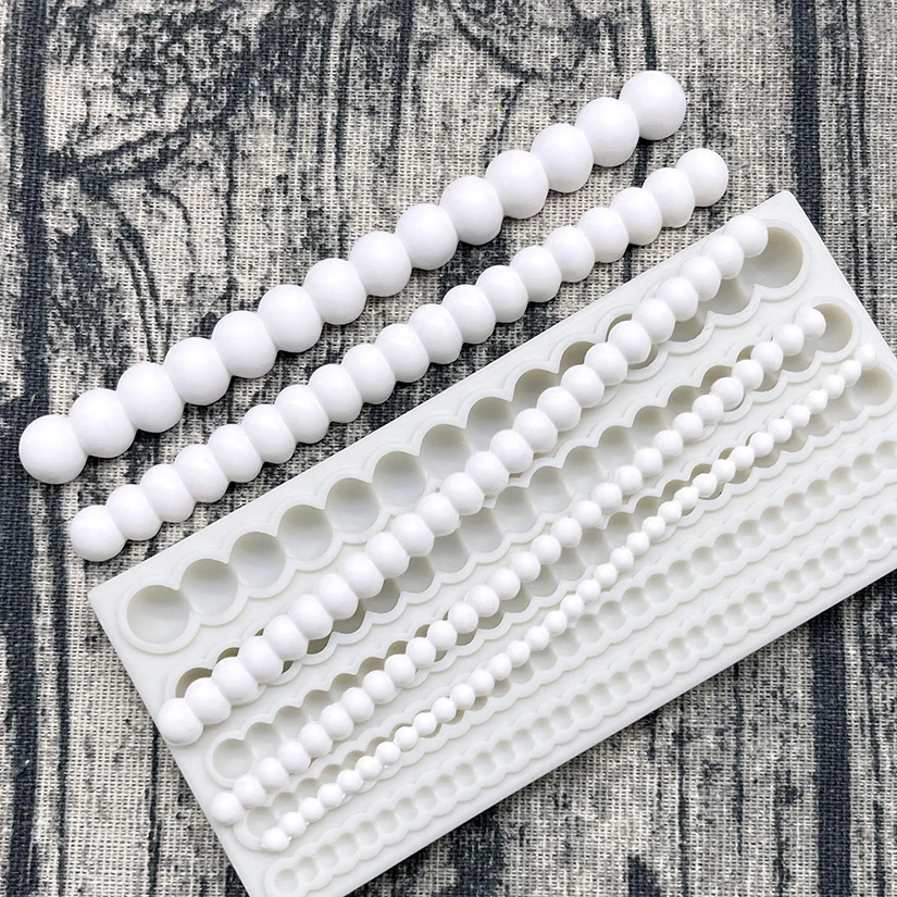 Pearl Wave Bag Chain Rope Lace Silicone Sugarcraft Mold Fondant Cake Decorating Tools Cupcake Chocolate Baking Mold