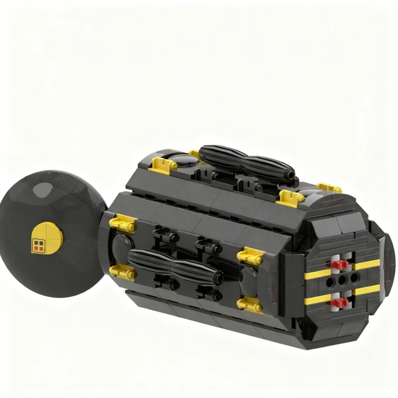 451pcs MOC Space Blacktron I BT 1 Container 2 Renegade Mod Model Building Blocks Construction Toys Christmas Gift Creative Idea