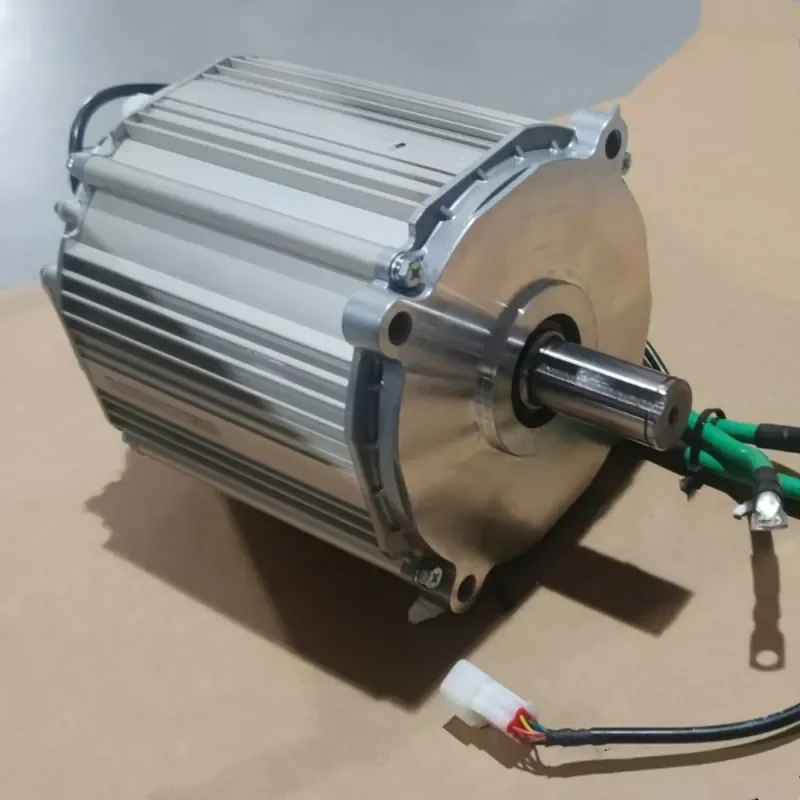 Brushless high-power synchronous motors are for small hovercraft, large industrial lawn mowers, and sweepers