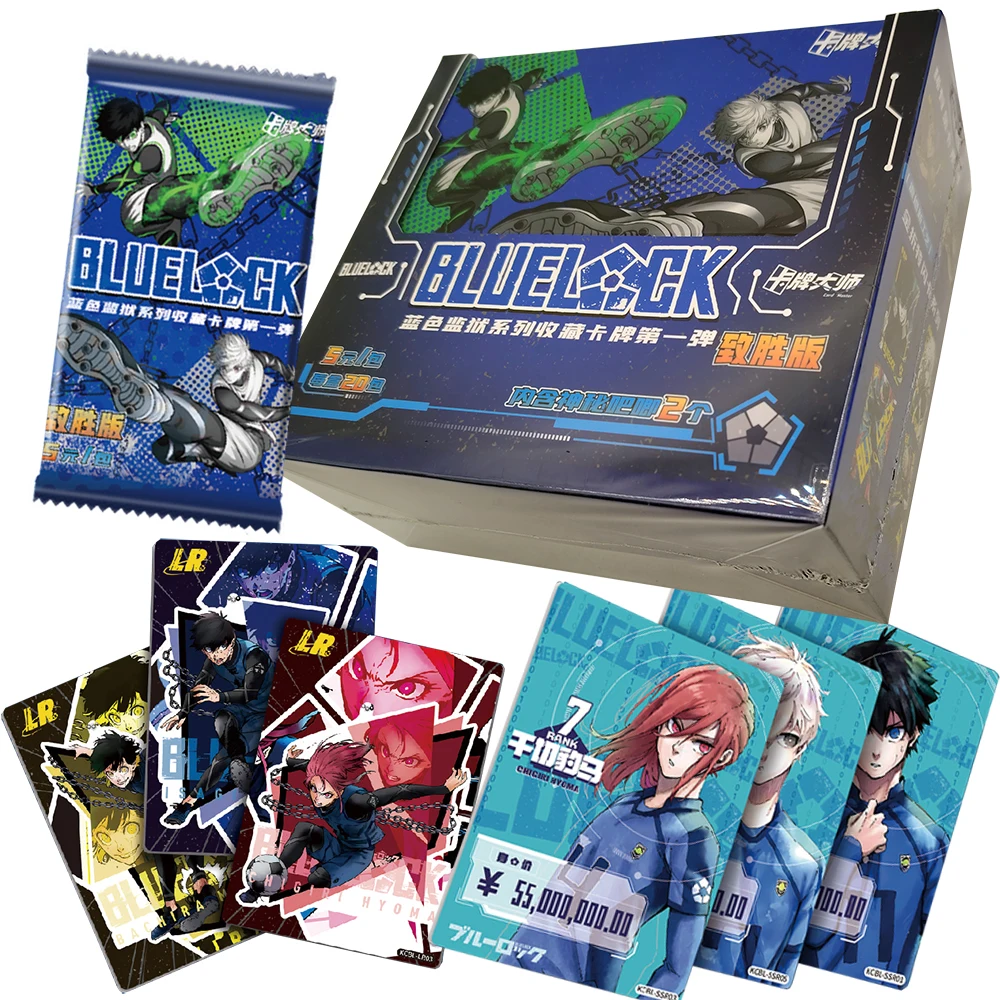 

Коллекционная карта Blue Lock, футбольные соревнования, аниме, креативная милая карта с персонажами Q-версии для друзей, подарок-сюрприз на день рождения