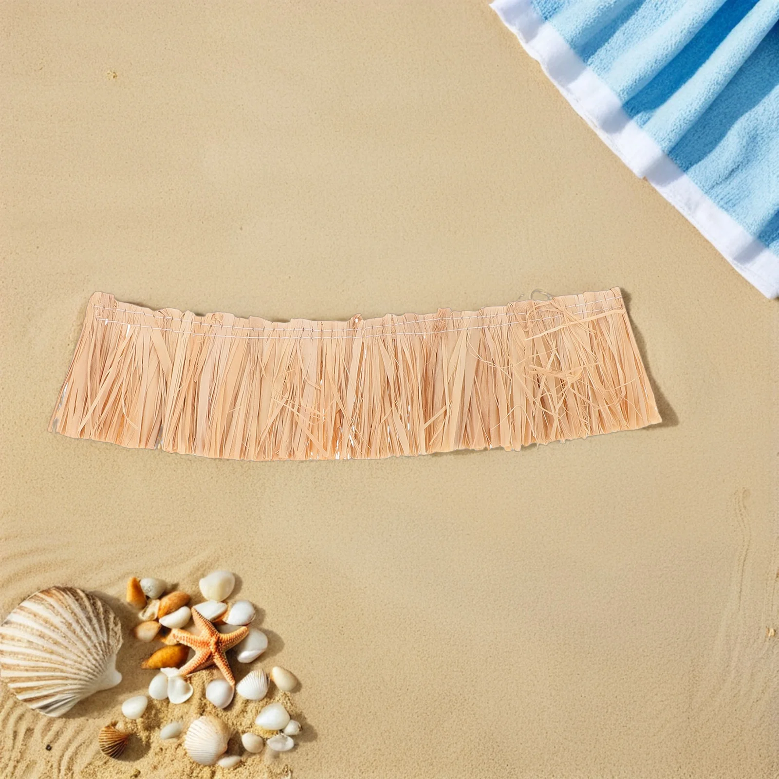 

6Pcs Artificial Thatch Rolls Miniature Straw Roof for DIY Mini Roof Decoration Craft Tiny Roofing Materials Micro Landscape