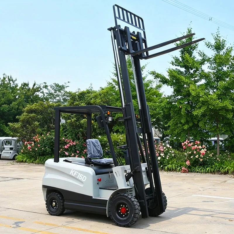 Ride on Forklift Electric Forklift for Warehouse Operations 1500kg Solid Tire Cheap Price Cargo Transportation