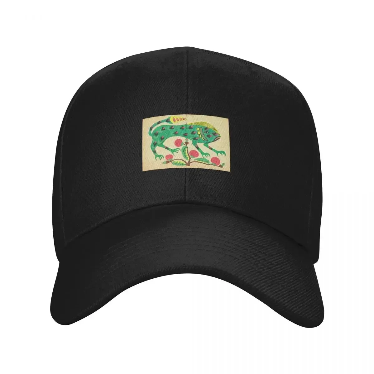 Maria Prymachenko Green Lizard Baseball Cap Streetwear Luxury Hat Beach Outing Visor Women Caps Men's