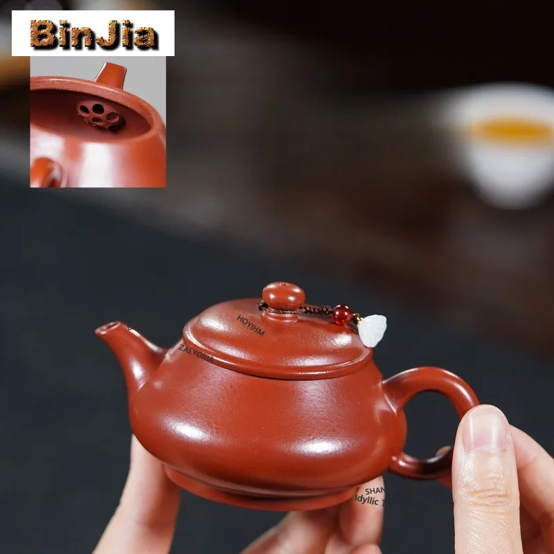 

170ml Vintage Yixing Purple Clay Teapots Handmade Open Oven Pot Raw Ore Zhu Mud Tea Maker Kettle Zisha Tea Set Teaware Ornaments