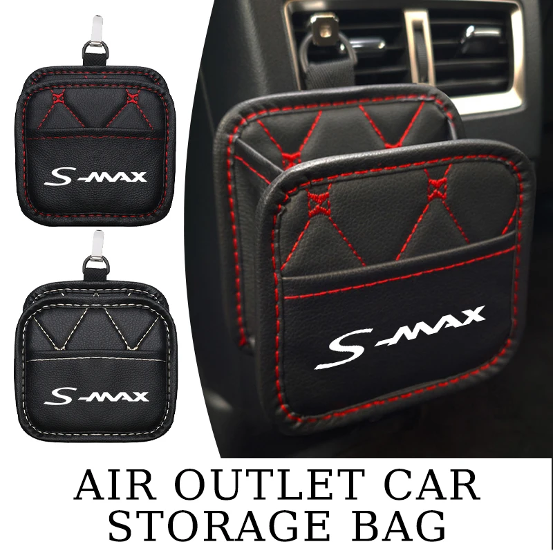 Caja organizadora para el tablero del coche, bolsa de almacenamiento para la ventilación, caja colgante para Ford Shelby Fiesta Fusion Kuga Ranger St 2015 2016 2017