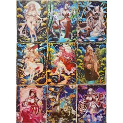 9 pz/set ACG Cards Destiny Child Anime Game personaggi serie classica collezione Self Made Color Flash Card Part7 giocattoli fai da te regalo