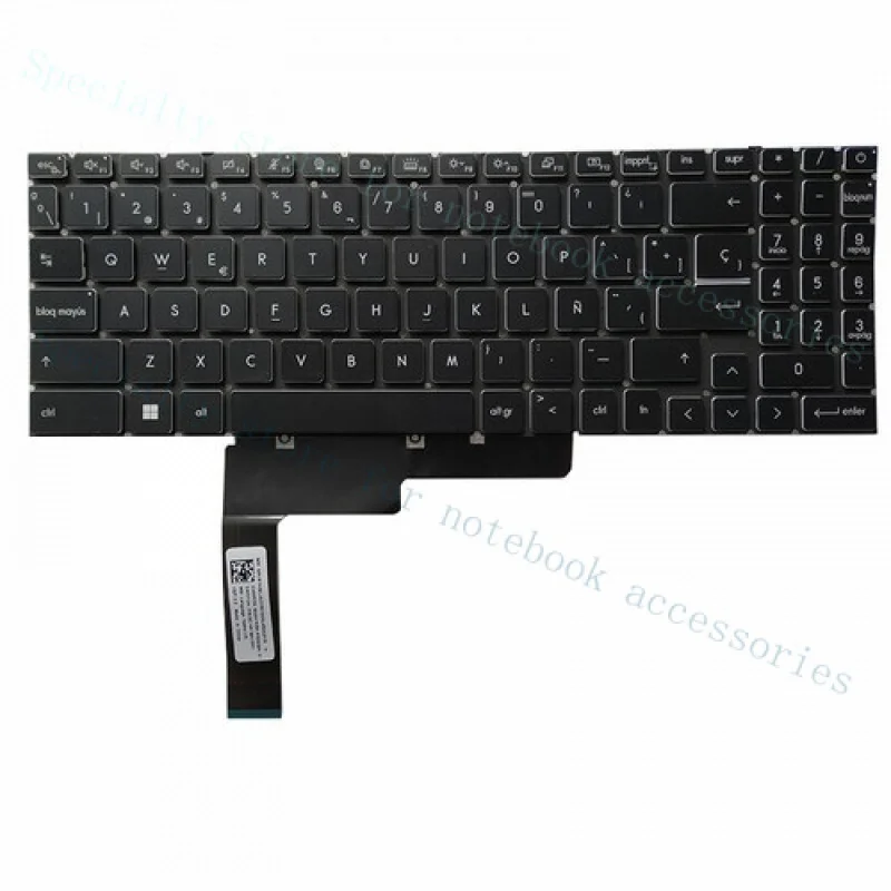 

A++Latin Spanish Keyboard for MSI WF66 11UJ-267 MS-1582 WF76