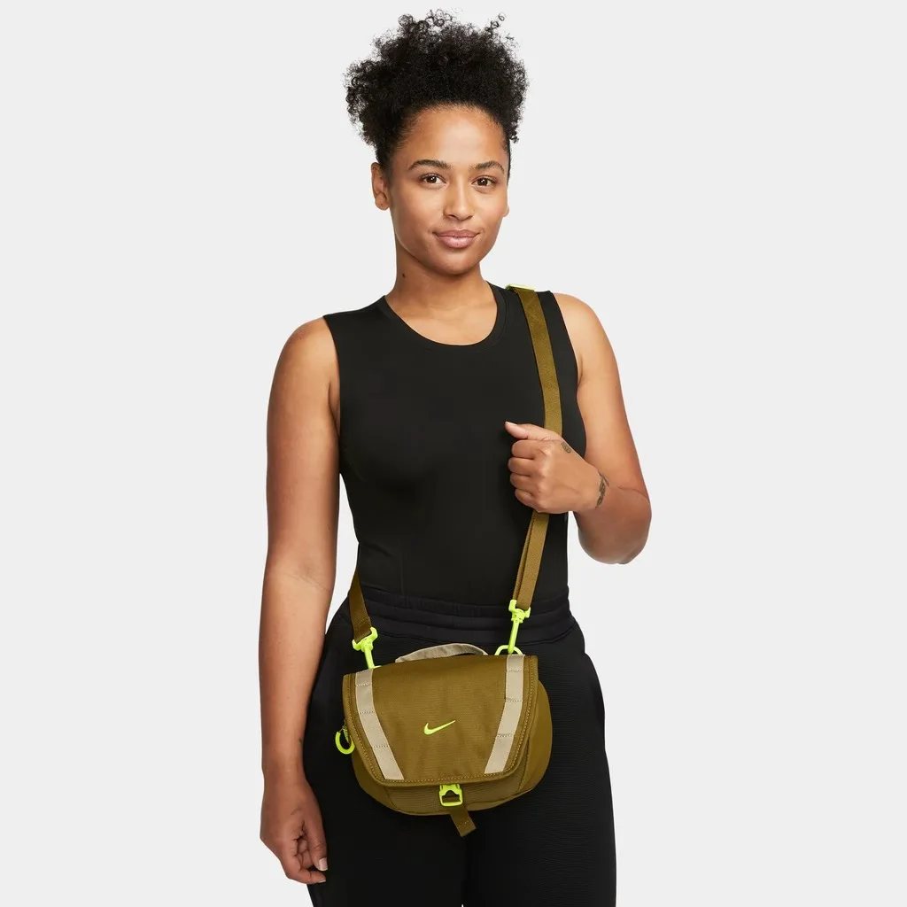 Nike Webbing Loop Design Portable Outdoor Multi Functional Fanny Pack Regular Unisex Couple Style Olive Green DJ9681-368
