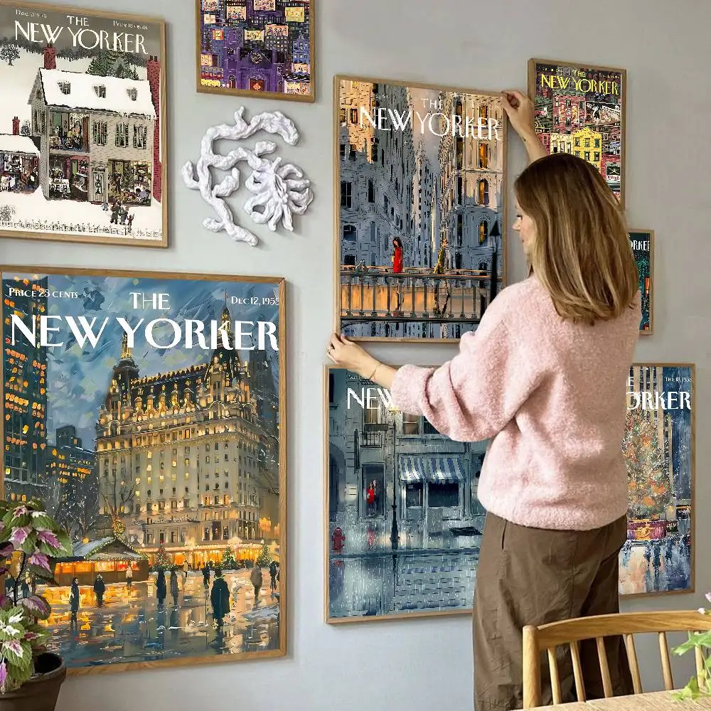 The-New-Yorkers DIY Sticky Poster Waterproof Paper Sticker Coffee House Bar Stickers Wall Painting