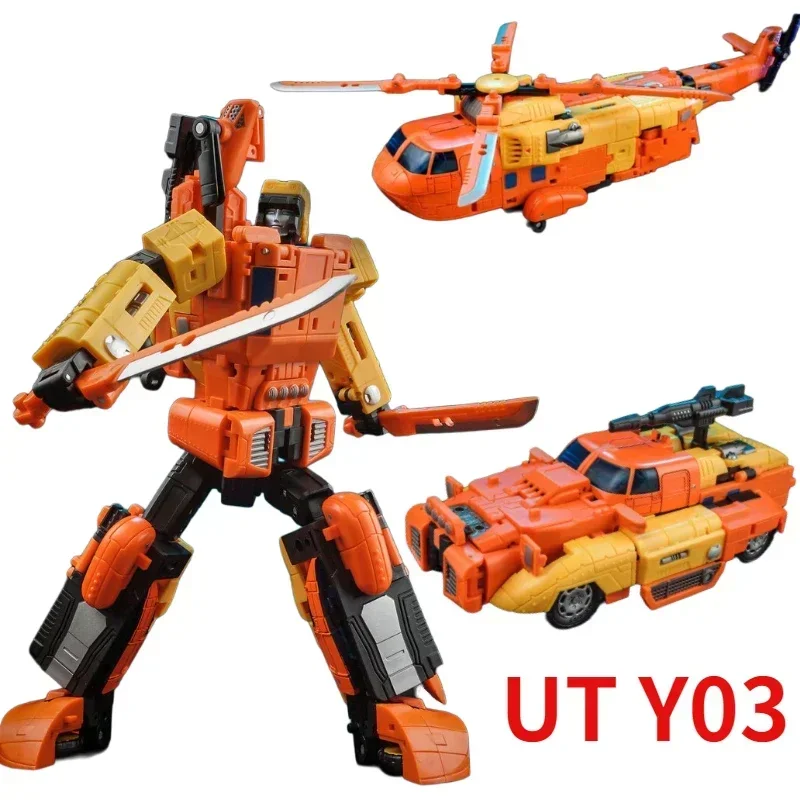 

In Stock Transforming Unique Toy UT Y-03 Sandstorm UT Y03 Triple Transformer Gift Sticker Action Figure Toy Collection Gift