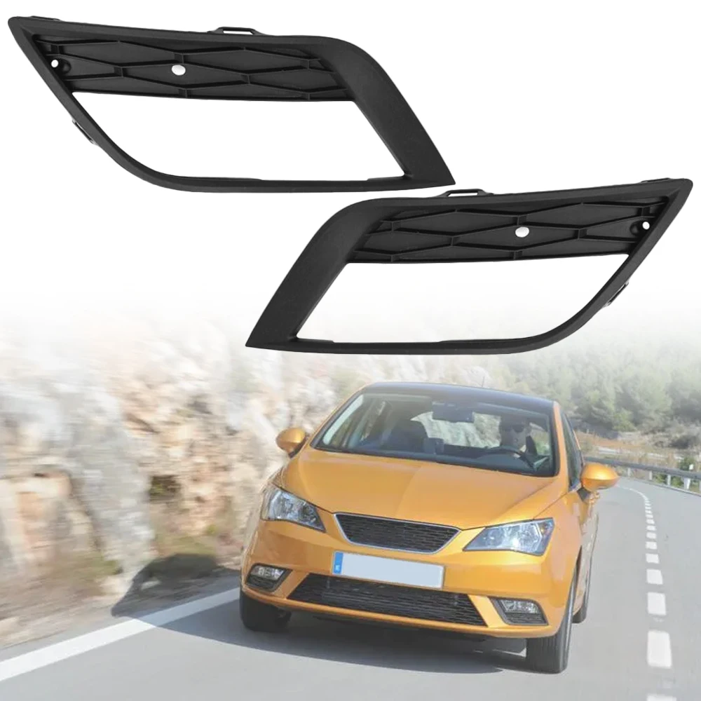 

Front Bumper Left Right Fog Light Grille Cover Trim For Seat Ibiza MK4 Facelift 2013 2014 2015 2016 6J0853665F 6J0853666F