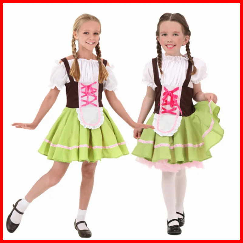 

2026 New Halloween Girls Costume Beer Festival Outfit Children's Day Stage Performance Traditional Hanfu Women's Clothing
