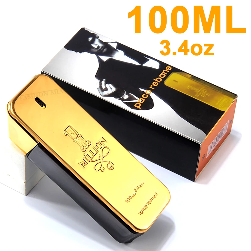 100ml Original Million Gold Rabanne Perfume para hombre fragancia feromona Spray Colonia Perfume masculino Perfumes corporales de larga duración