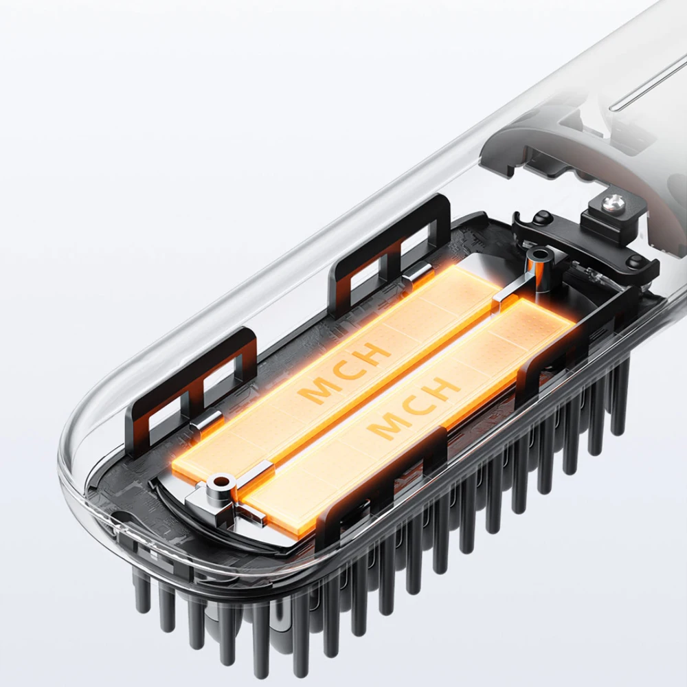 مشط شعر مستقيم لاسلكي جديد من Xiaomi Mijia بالأيونات السالبة، مشط تصفيف الشعر المحمول للعناية بالشعر لمنتجات Xiaomi المنزلية الذكية