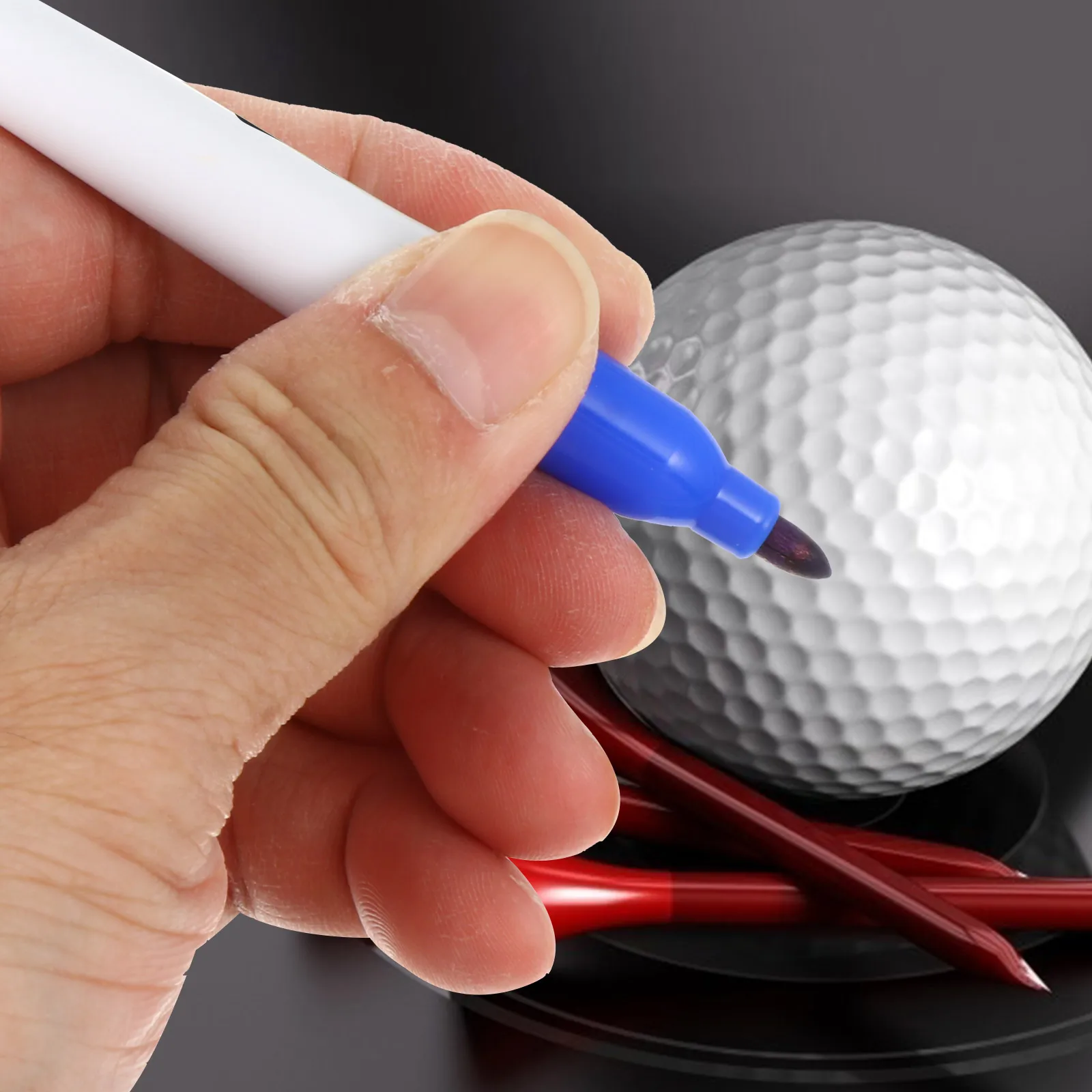 

6 PCS Golf Marker Tool Alignment Clip Ball Drawing Scribe Balls Drawer Markers Stencil