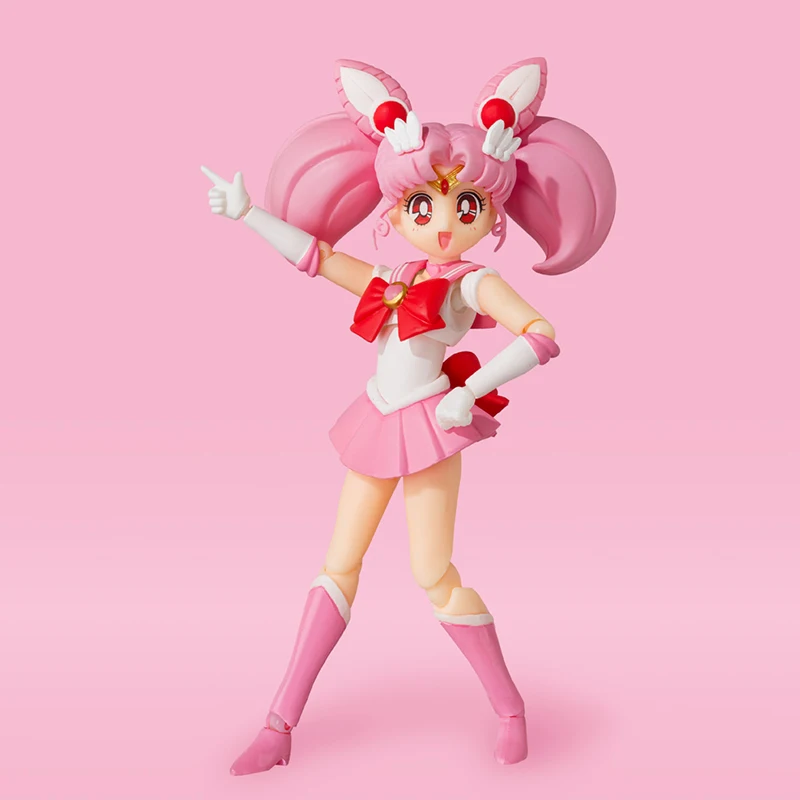 In Stock Original Bandai Shfiguarts Sailor Moon Chibiusa Action Figure Anime Collectible Model Dolls Toys Ornament Festival Gift