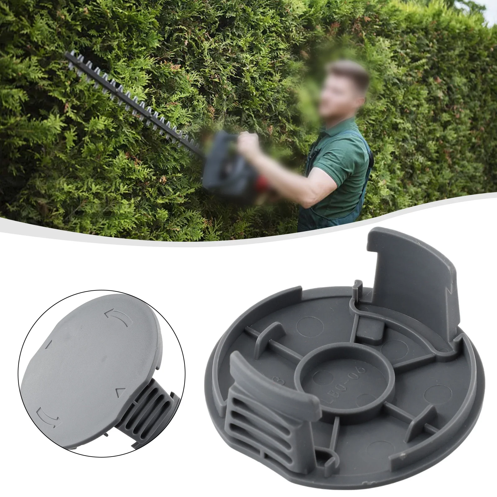 ABS Spool Cover Compatible with EasyGrass 18-230 18-26 18-260 23 26 Grass Trimmer Models F016F05320 Snap-In Installation