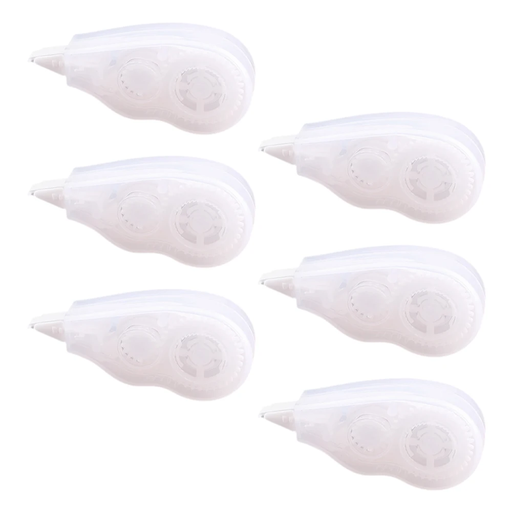

6 Pcs Correction Tape Set Portable Writing Accessories for Students Quality Practical Design Correction Stationery