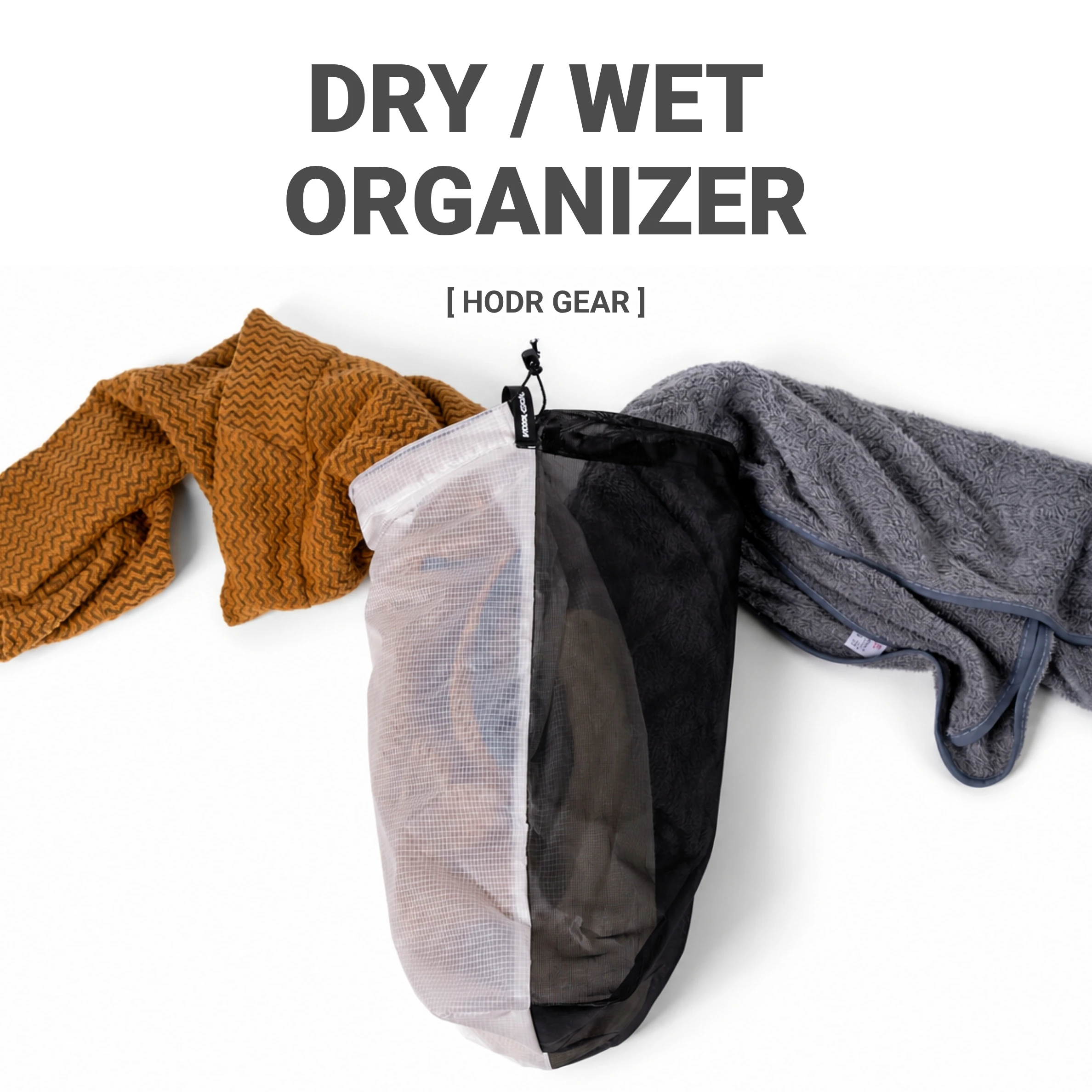Camp Cutting Board - [HODRGEAR] Dry/Wet Organizer Ultralight Two Zone