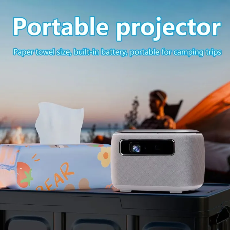 Projector Built-in Battery Projectorfor Outdoor Projector Sample Fee Refundable with Bulk Order