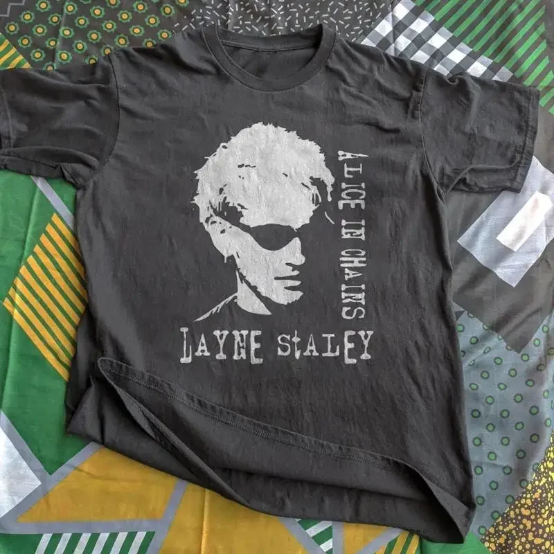 Vintage Layne Stakey Alice In Chains T Shirt Black Size S 5Xl