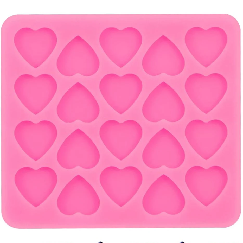

Пищевые силиконовые формы в форме сердца, многоразовая форма для выпечки, используемая для желе, домашних лакомств, шоколада, принадлежности для изготовления лаковых уплотнений