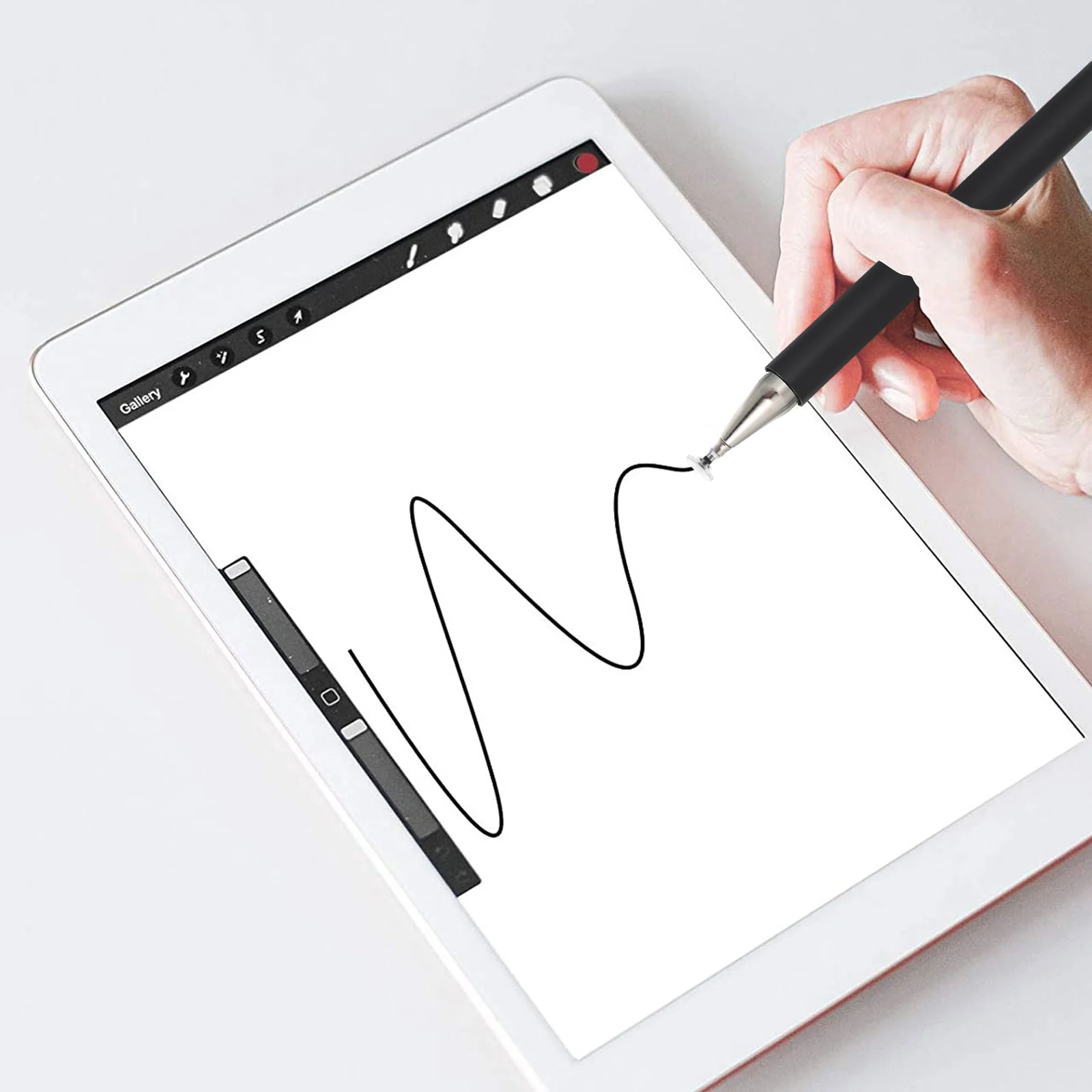 

10 шт. конденсаторный наконечник для сенсорного экрана, сменные наконечники для стилуса с дисковыми металлическими резиновыми наконечниками