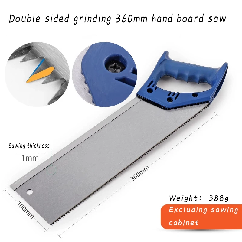 1Pc Pruning Saw Steel Blade Wood Cutting Clamping Miter Saw Woodworking Angle Cutting for Carpenter S/M/L