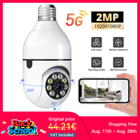 Ease Life APP-Light Bulb Security Cameras Indoor Outdoor Wireless WiFi Camera 5GHz, 360 Degree, E27 Light Socket Screw In Securi