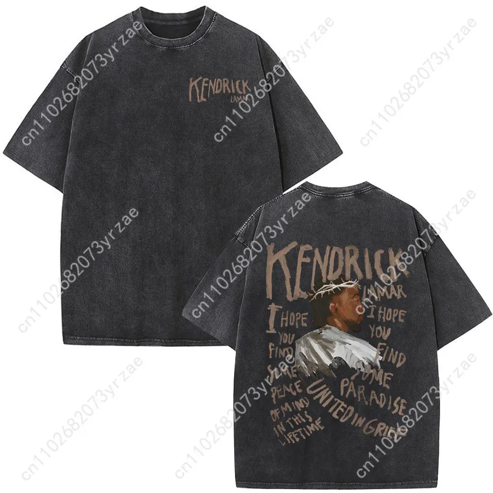 كندريك لامار إلى القواد فراشة الرجعية التي شيرت رجل امرأة عالية الجودة القطن قصير الأكمام موضة تي شيرت لينة تنفس القمم #3