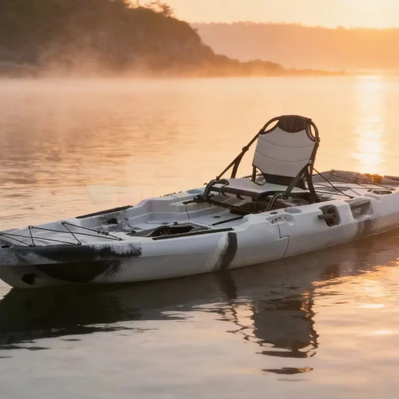 Fishing Kayak With Electric Motor Kayak De Pesca Modular Rotomolded Plastic Skiff Kayak Boat Tuffy Engine Boat
