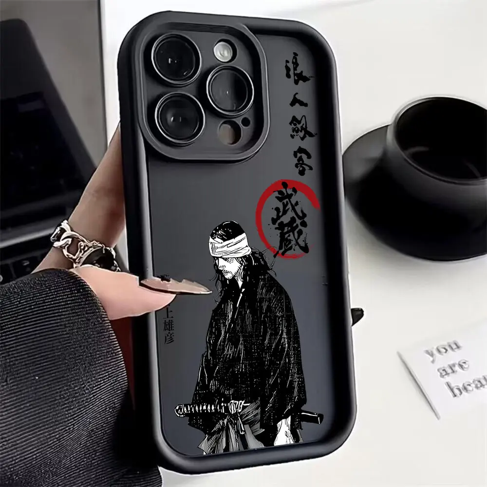 Japanese Anime Vagabond Samurai Phone Case for Motorola Moto Edge G15 G24 50 G35 G34 E14 G75 G PLAY G85 60 Neo Fusion Pro 4G 5G - view 4