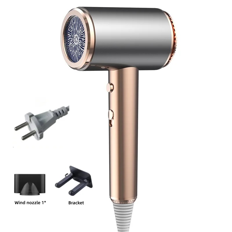 New Quick Drying Hair Dryer With Low Radiation Negative Ion Ultra Quiet Black Technology Hair Care Hair Dryer Gift Box Packaging