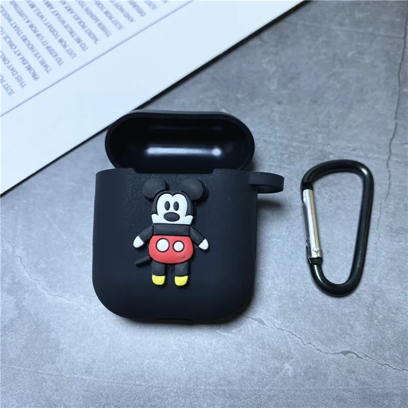 Силиконовый защитный чехол для наушников с крючком для Airpods 1 2