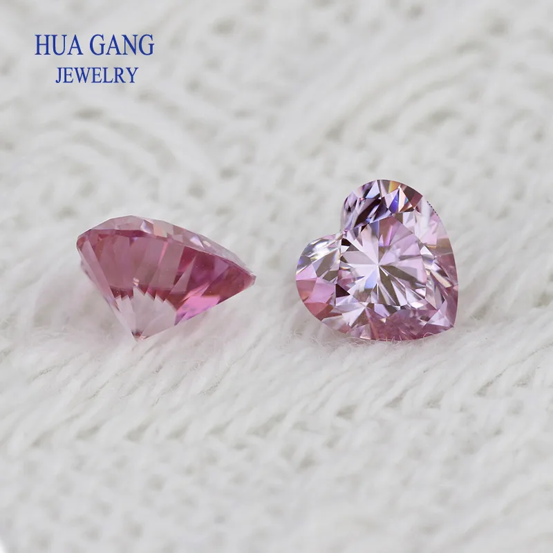 الأحجار الكريمة الاصطناعية الوردي مويسانتي الماس الحجر 0.5ct-3ct D اللون أحجار كريمة مفكوكة اجتاز اختبار #5