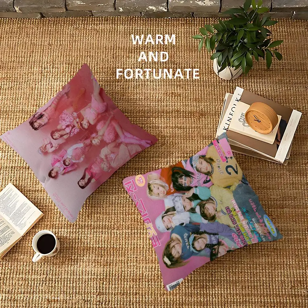 Kpop T-Twice وسادة هدية ديكور المنزل والمكتب وسادة غرفة نوم أريكة غطاء وسادة السيارة كيس وسادة #2