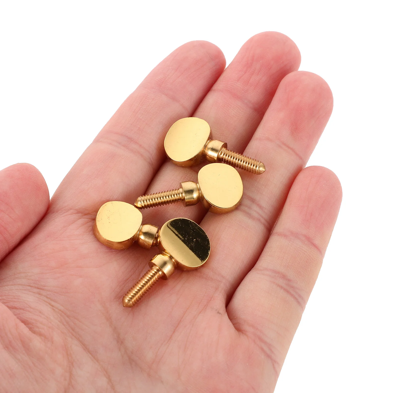 

4pcs Gold Sax Neck Screw Brass Tightening Attach Replacement Parts For Saxophone Clarinet Instrument Accessory Saxophone Neck