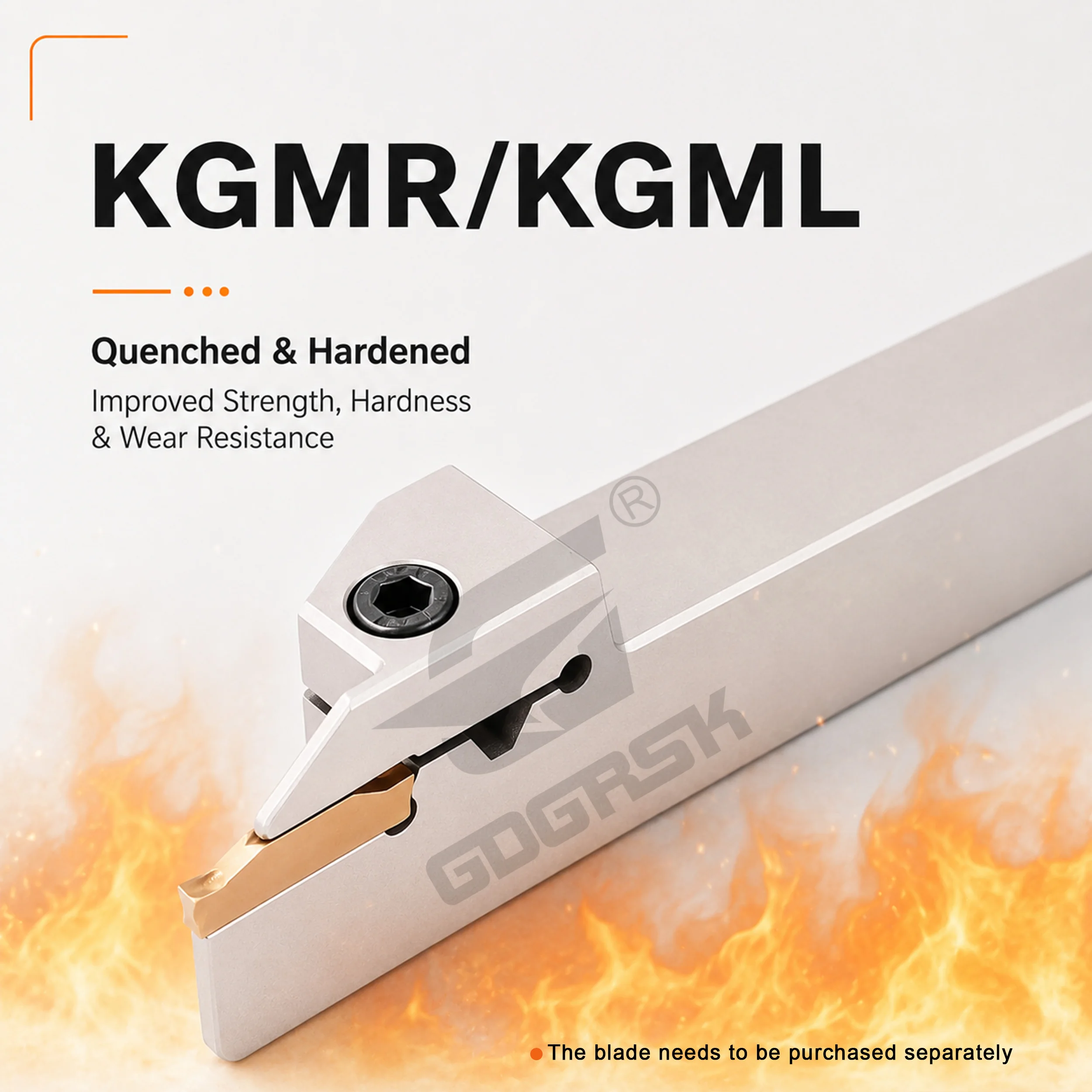 Numerical Control Slotting Tool Holder KGMR/L1010J-1.5D24/1616J-2D24/2020K-3T15/2525M-4T20 KGMR/L Outer Diameter Groove Tool Bar