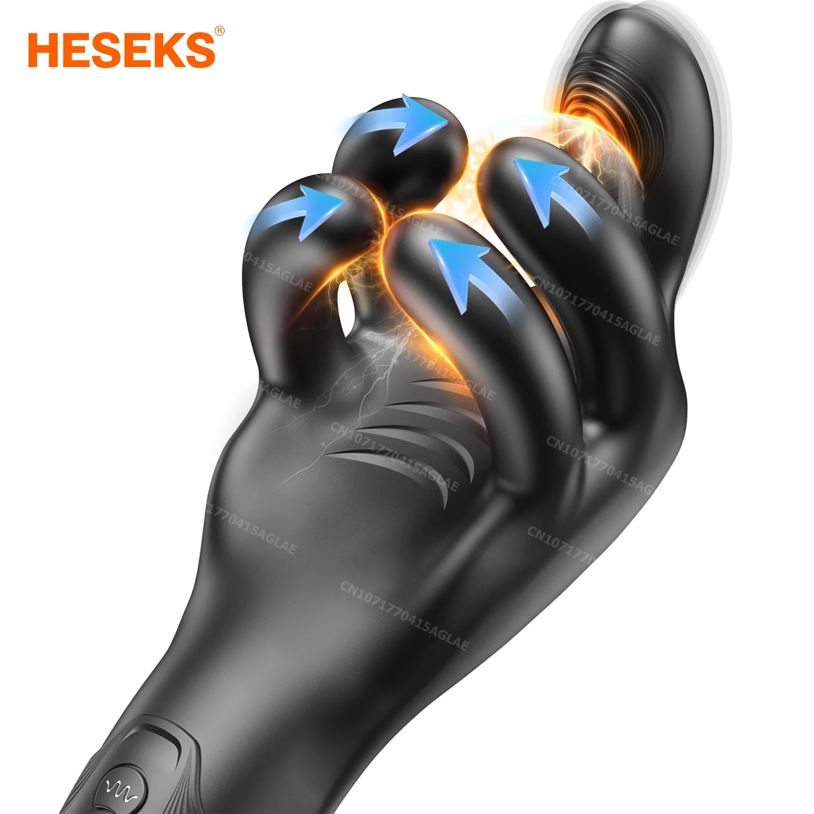 HESEKS حشفة القضيب المدرب 10 لقط تهتز طرق الإصبع التدريب محفز دائم الاستمناء الكبار الجنس لعب للرجال
