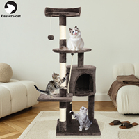 Passerscat Cat Trees Cat Climbing Frame For Indoor Cats Multi-Level With Scratching Posts Cat Tower Padded Top Perches and Condo
