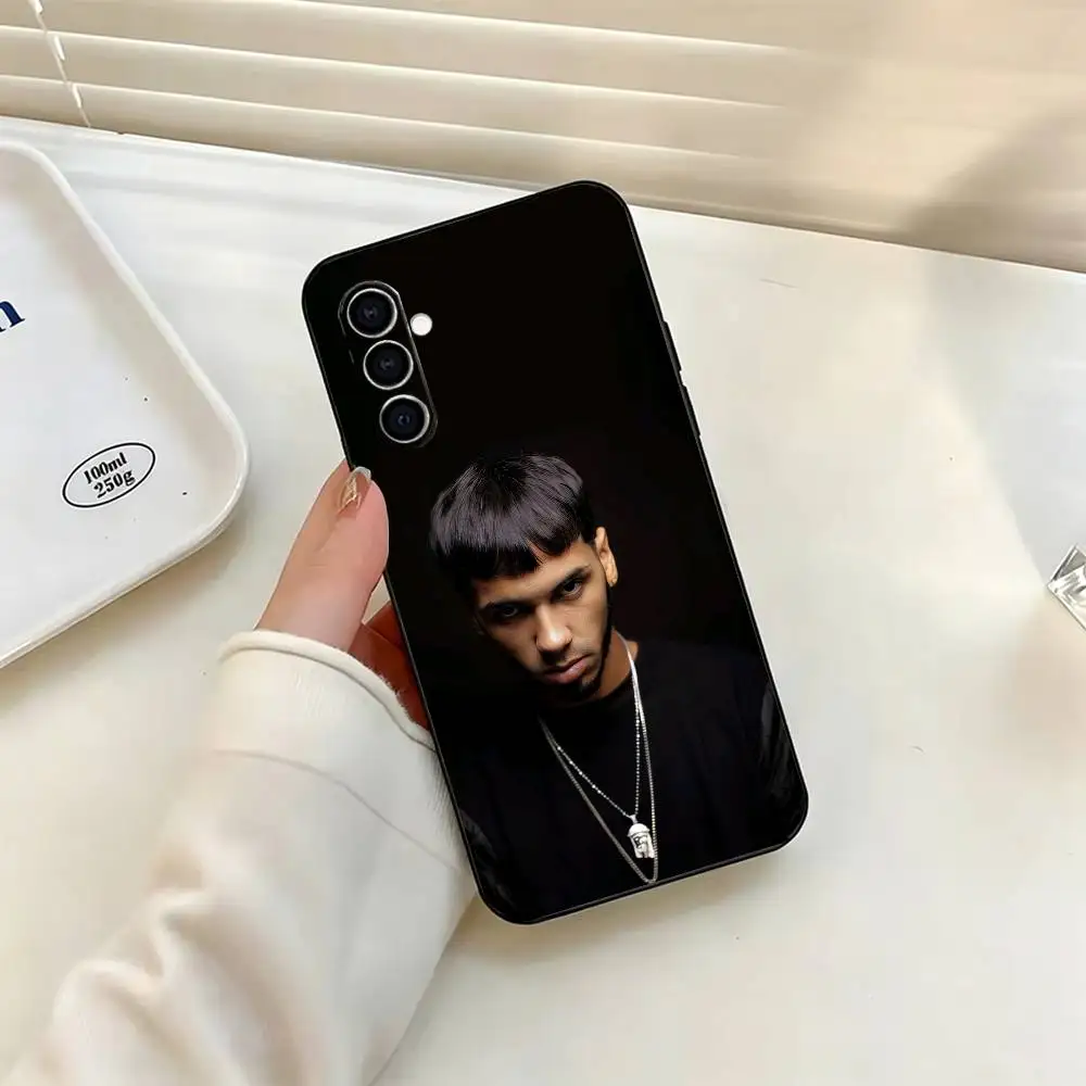 A-Anuel Rapper  For Samsung Galaxy A71,A70,A52,A51,A40,A30 Shockproof Silicone Soft TPU Soft Black Cover