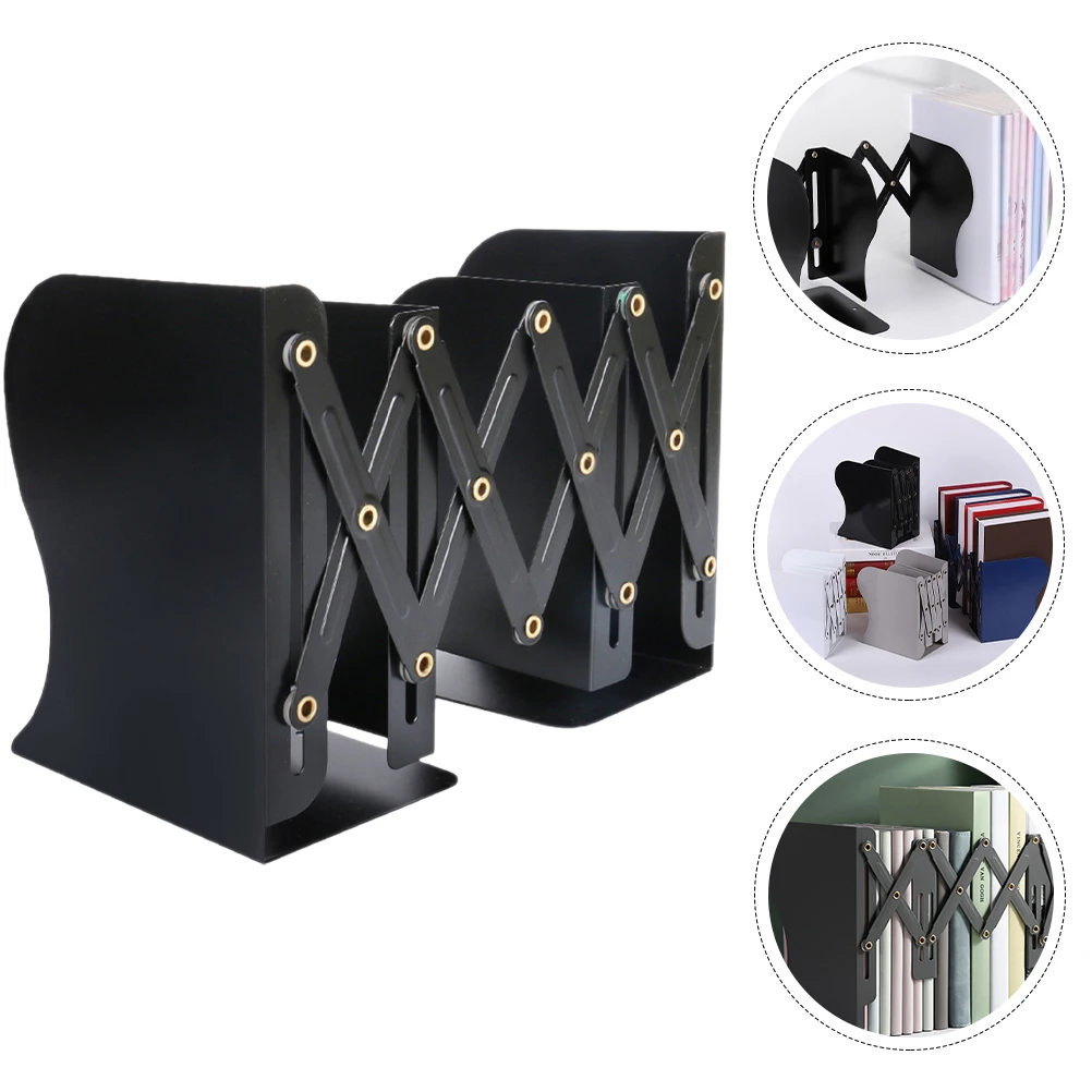 

Book Stand Shelf Holder Simple Bookend Desktop Books Metal Textbook Sturdy Bookends Child Office