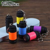 1pc Led Mini Torchlight Portable USB Rechargeable Keychain Flashlights Waterproof Outdoor Lamp Lantern